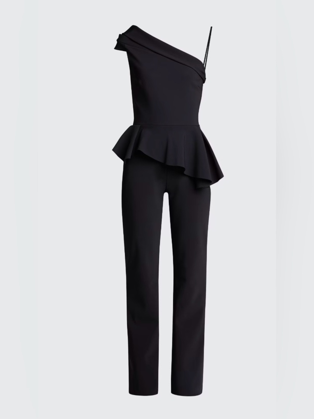 CHIARA BONI LA PETITE ROBE
Giacinta One-Shoulder Peplum Jumpsuit